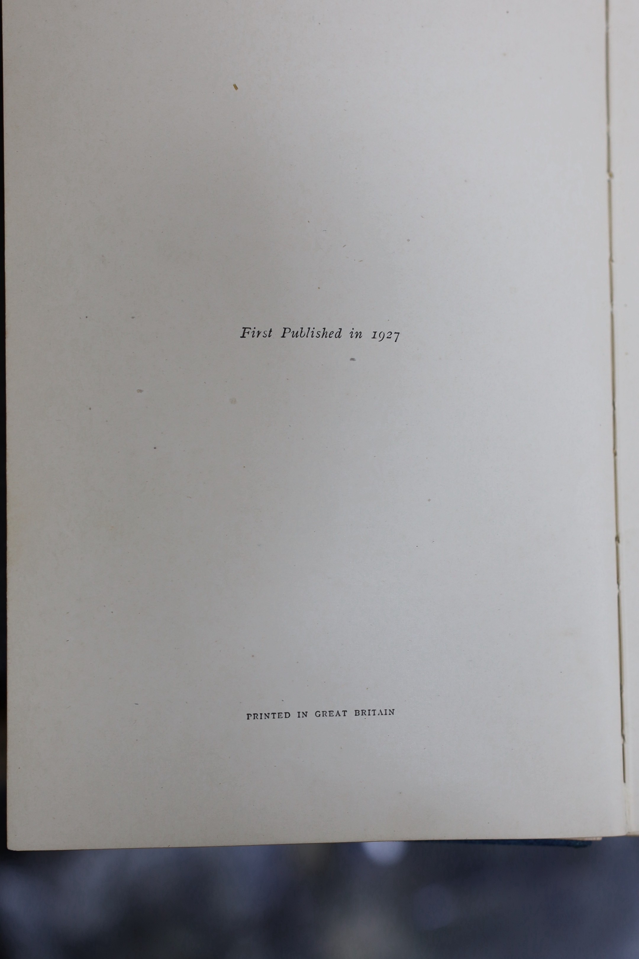 Milne, A.A. - Now We Are Six. First edition, illus. throughout (by Ernest Shepard, some full-page), half title, together with - The House at Pooh Corner. First edition. (illus. etc. as before); royal blue gilt decorated